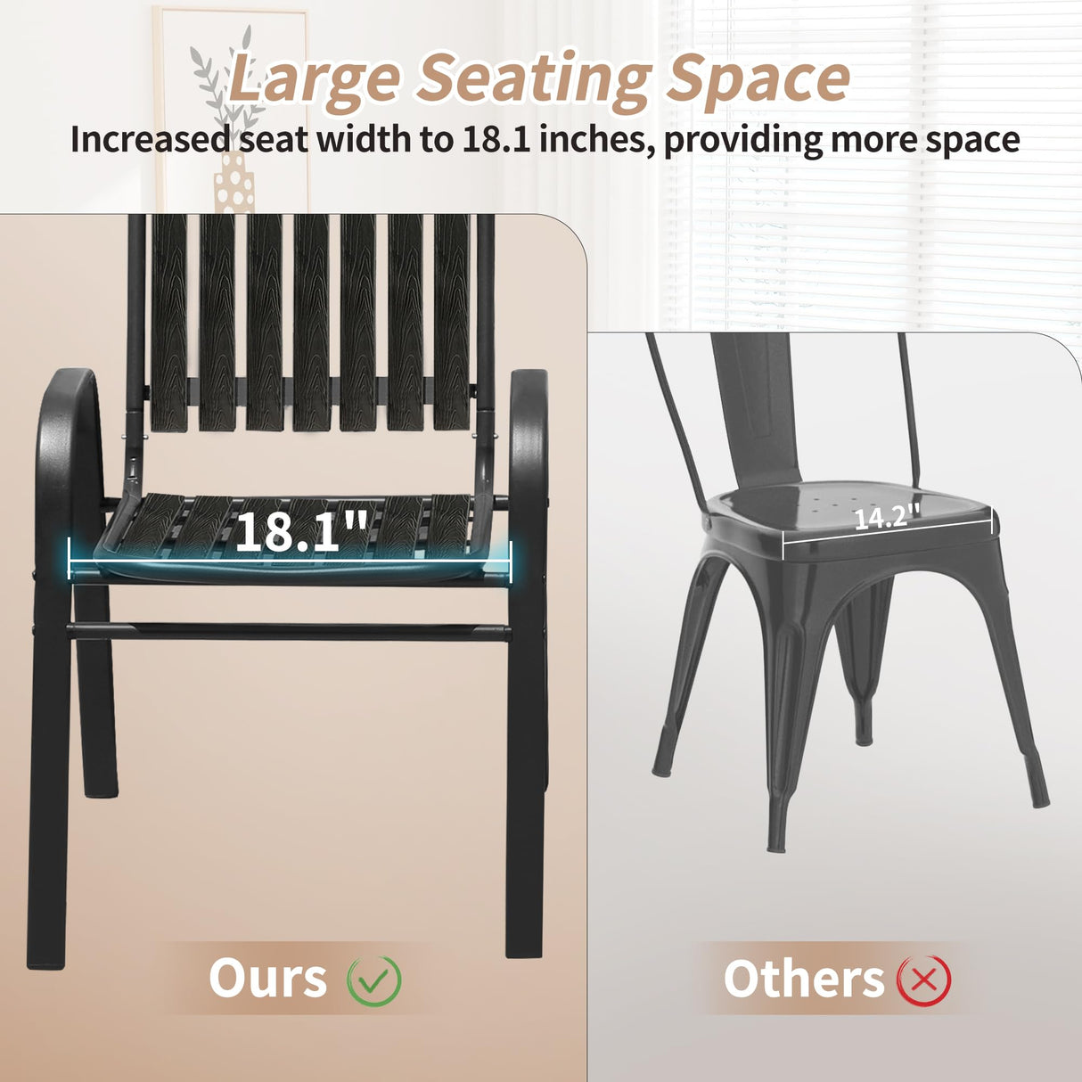PIZZELLO 7 Pieces Outdoor Dining Set, 106" Aluminum Extendable Patio Dining Table w/ 6Pcs Stackable Patio Chairs, All Weather Outdoor Table and Chairs Sets for Backyard, Garden, Deck and Poolside PIZZELLO