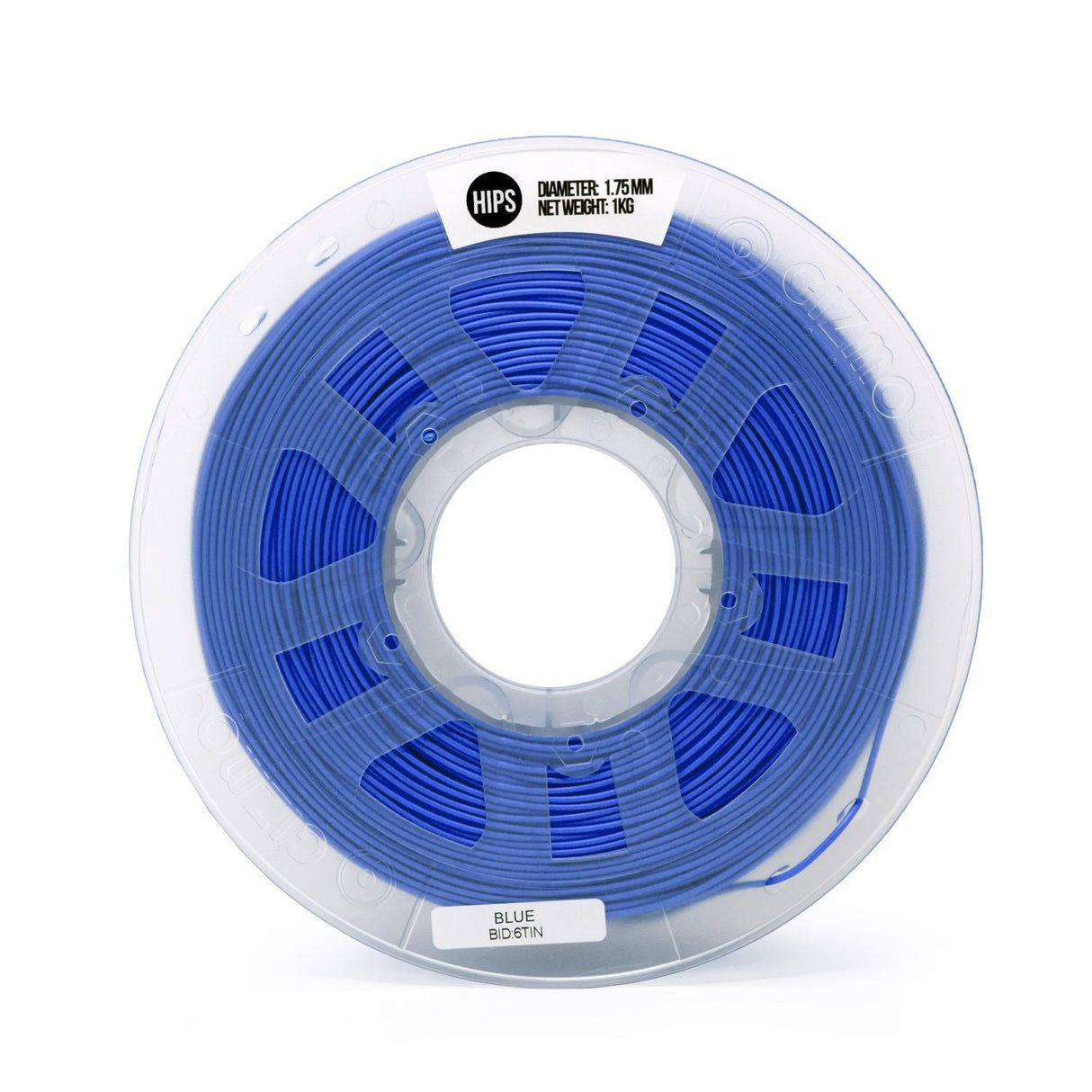 Gizmo Dorks 1.75mm HIPS Filament 1kg / 2.2lb for 3D Printers, Blue Gizmo Dorks