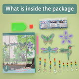 Diamond Art Painting Suncatchers, 4 pcs Sun Catchers Diamond Art Painting Kits for Kids DIY Crafts for Adults Hummingbird Prism Crystal Suncatchers Wind Chime Windows Garden Decorations Bingcute