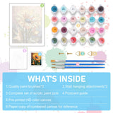 Offito Paint by Numbers Kit for Adults Beginners, Sunflower Acrylic Adult Paint by Number Kits on Canvas, Sunflower Digital Oil Number Painting Kits for Home Decor Gift 16"x20" Offito