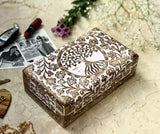 Great Birthday Gifts Handmade Decorative Wooden Jewelry Box Tree Of Life Carving Jewelry Organizer Keepsake Box Treasure Chest Trinket Holder Watch Box Storage Lock Box Housewarming Gifts The Great Indian Bazaar