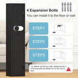 SAFEFEVER Rifle Safe,2-3 Gun Safe for Rifles and Pistols,Rifle Gun Safes with Removable Shelf, LED Light,Fully Assembled SAFEFEVER