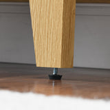 ROCKINGRUN 6 Drawer Rattan Dresser for Bedroom, Modern Wood Storage Closet Dressers Chest of Drawers with Golden Handles, Side Accent Table Organizer for Living Room Hallway Entryway (Natural) ROCKINGRUN