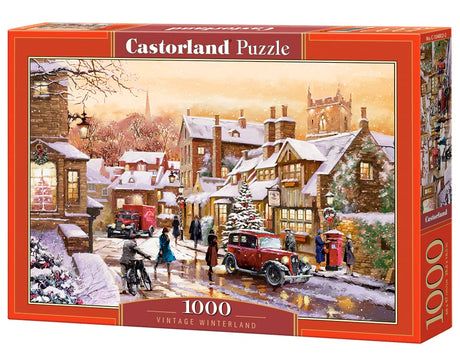 CASTORLAND 1000 Piece Jigsaw Puzzle, Vintage Winterland, Winter Puzzle, Snow, Adult Puzzle, Castorland C-104802-2 Castorland