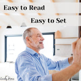 Pendulum Wall Clock Battery Operated - Wooden Hanging Grandfather Wall Clock with Pendulum, 23.5x9 inch - Quiet, Non-Chiming, with Real Wood for Living Room Decor, Office & Home Décor Gift Lovely Home Essentials