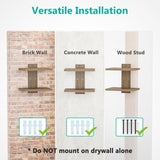 WALI Floating TV Shelf, Projector Shelf Holds Up to 22lbs, Wooden Projector Wall Mounted Shelves for DVD Players, Cable Boxes, Game Consoles, Living Room Decor Accessories (CS202N), 2 Shelves, Wood WALI