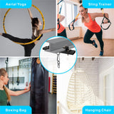 YZZHAJ Heavy Duty Steel Beam Hanger, Punching Bag Hanger Mount I-Beam, Dual-Track I-Beam Heavy Bag Mount Hanger for Boxing Muay Thai Training,Aerial Yoga Swing & Hammock YZZHAJ