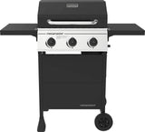 Megamaster 3-Burner Propane Gas Grill with Folding Side Tables, 30,000BTUs, 429.81 sq. in. Cooking Space, Stainless Steel Control Panel, Outdoor Kitchen Grill for BBQs, Patios, and More - 720-0988EA Megamaster