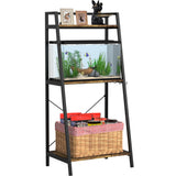GDLF 5-10 Gallon Fish Tank Stand with Plant Shelf Metal Aquarium Stand with Storage Shelf Fits Turtle Tank, Reptile Tank GDLF