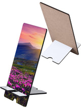 4 Pieces Sublimation Blank Phone Stand Cell Phone Stand Sublimation Phone Holder for Desk Wood Smartphone Holders DIY Craft Sublimation Phone Charging Holder for Desktop Office Table Home Kitchen Frienda