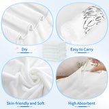 Preboun 10 Pcs Sublimation Throw Blanket Thick Plush Blankets Soft Fuzzy Blanket White Blank Blanket for DIY Custom Personalized Sublimation Photo (30 x 40 Inch) Preboun