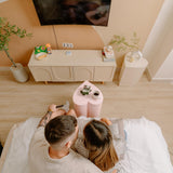 KAYMILY Living Room Coffee Table, Office End Table, Bedroom Modern Nightstands, Nursery Side Table, Accent Tables - Heart Shape - No Assembly - Pink Kaymily Home