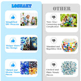 Losnakt Starry Night Style Mosaic Kits for Adults-DIY Flower Pot Arts and Crafts Kits with Vibrant Tiles, Easy Instructions Perfect for Home Decor, Personalized Gifts & Hobbies for Women Losnakt