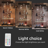 FANYUSHOW Glass Display Cabinet with LED Light, 2 Doors and Lock, Quick-Install Style 4-Shelf Curio Cabinet 5mm Tempered Glass Bookshelf for Living Room, Bedroom, 65" H x 32''L x 14''W (Black) FANYUSHOW