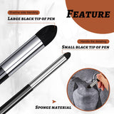 Kosiz Blending Sponge Pen Double Headed Washable Rubbing Sponge Brush Sketch Wipe Reusable Blending Stump Drawing Art Blenders for Artist Highlight Shadow Detail Correcting Tool(2 Pcs) Kosiz