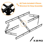 THEOCORATE King Box Spring and Cover Set, 7 Inch High High Profile Metal BoxSpring, Heavy Duty Mattress Foundation, Easy Clean Cover, Quiet, Non-Slip, Simple Assembly THEOCORATE