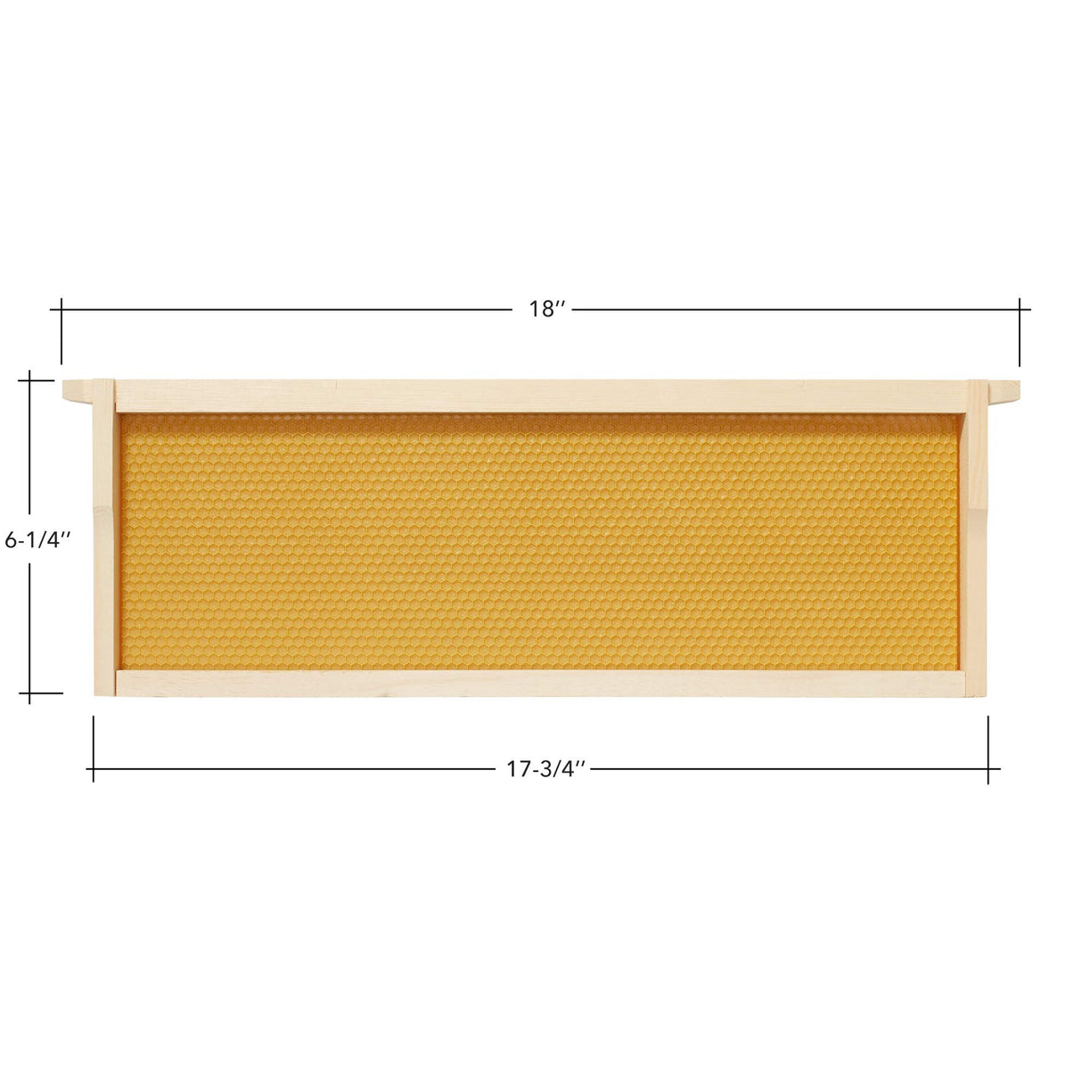 Honey Keeper 10 Assembled Beehive Frames with Waxed Natural Foundations for Beekeeping, 6-1/4 inch Honey Keeper