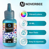 Novarbee- Fabric Paint, 12 Colors Puff Paint, 0.67 Oz, Fabric Paint For Clothes, 3d Puff Pens, Puff Paint For Crafts, Canvas, Glass, Clothing, Wood. Novarbee
