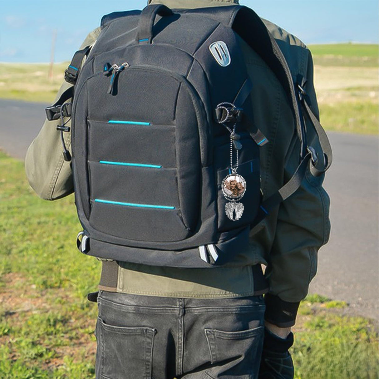 WOFALO store Car Hanging Ornament,Sublimation Ornament Blanks,Sublimation Keychain Blanks,Photo Frame For Ar Rearview Mirror And Home Window Ornaments WOFALO store