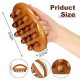 NXCYLW Wood Therapy Fascia Release Massage Tools, Manual Trigger Point Lymphatic Drainage Cellulite Massager, Wooden Massage Brush Gua Sha Body Sculpting Tool, Pain Relief and Body Shaping NXCYLW