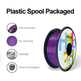 HELLO3D Purple Glitter PLA Filament 1.75mm, 3D Printing Sparkly Shining PLA Filament 1KG/Spool, Starry Sky Flash Surface, Dimensional Accuracy +/- 0.05 mm, Compatible with Most FDM 3D Printers/Pens HELLO3D