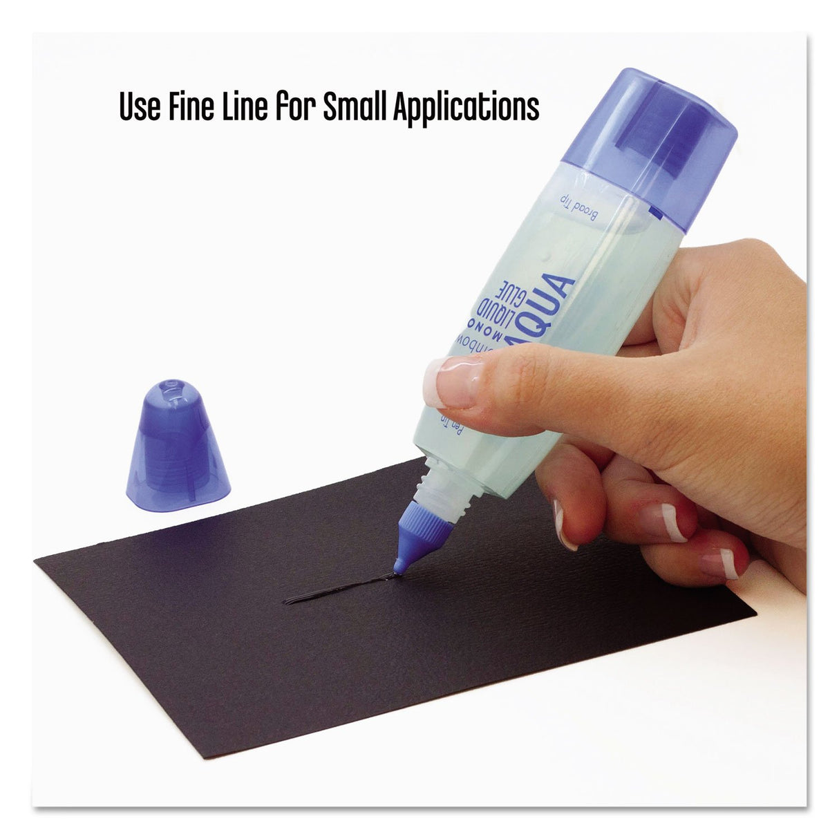 Tombow 52180 MONO Aqua Liquid Glue, 1.69 Ounce, 1-Pack. Dual Tip Dispenser for Precise to Full Coverage Application that Dries Clear. Tombow