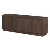 Henn&Hart Presque TV Stand, 68" Wide, Brown Henn&Hart