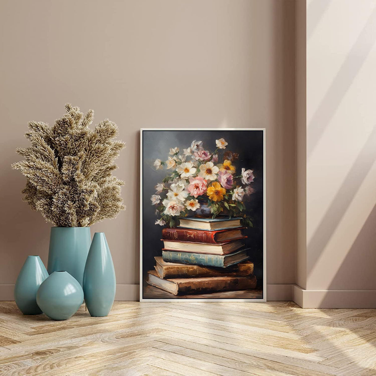 Vintage flower Diamond Art Painting Kits for Adults, Full Drill Diamond Dots Paintings for Beginners, Round 5D Paint with Diamonds Pictures Gem Art Painting Kits DIY Crafts Kits 【11.8x15.7inch】 RYMILIE