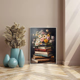 Vintage flower Diamond Art Painting Kits for Adults, Full Drill Diamond Dots Paintings for Beginners, Round 5D Paint with Diamonds Pictures Gem Art Painting Kits DIY Crafts Kits 【11.8x15.7inch】 RYMILIE