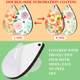 Duufin 120 Pcs Sublimation Earring Blanks with Earring Hooks and Jump Rings Sublimation Blanks Products Unfinished MDF Teardrop Earrings Blanks for Sublimation Women Halloween Christmas DIY Duufin