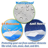 Strong Camel Carport Conopy Cover 10'x20' Replacement for Car Tent Outdoor Top Garage Shelter with Ball Bungees,Without Edge,White(Only Cover, Frame Strong Camel