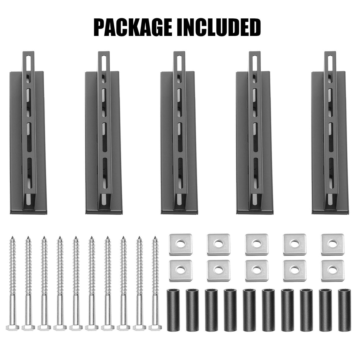 TOPTGO Overhead Garage Storage Rack,Garage Ceiling Storage Racks for Utility Bins,Overhead Tote Storage Rail System,Heavy Duty Ceiling Rack Storage Rails System Supports Most Bins(5 Pack for 4 Bins) TOPTGO