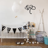 Willbond Wood Infinity Heart Wall Decor 9.8 x 11.8 Inch Love Sign Plaque Wood Art Geometric Wall Decor for Wedding Gifts Home Bedroom Living Room Decoration WILLBOND