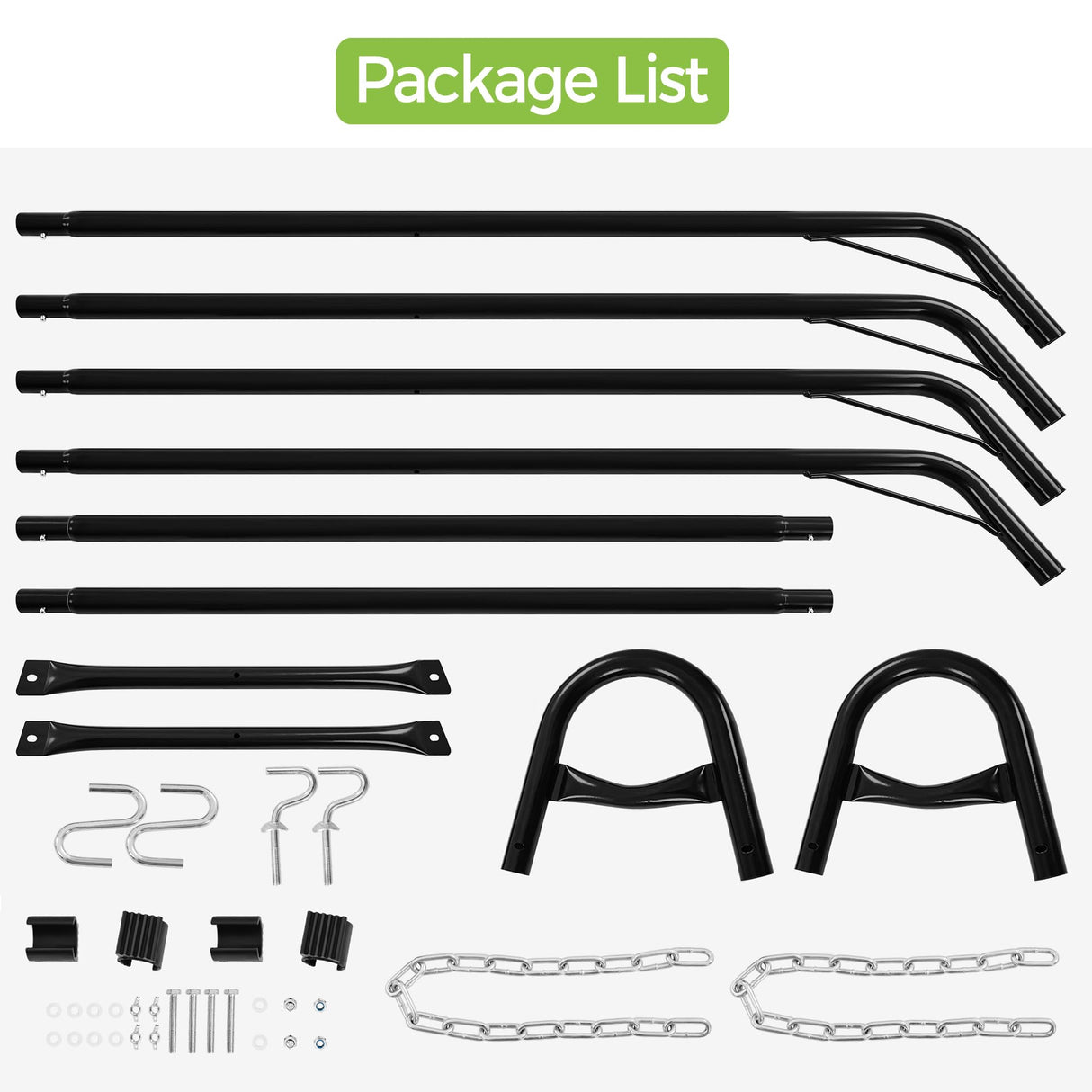 Yaheetech Universal Hammock Stand, Heavy-Duty Double-Pipe Steel Hammock Stand for 9-14.5 Ft Hammocks, 475 Lb Capacity and Capable of Holding 2-3 People Yaheetech