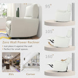 cinkehome Wall Hugger Power Recliners for Small Spaces, Electric Recliners with USB, Modern RV Recliner Chair for Living Room, Apartment cinkehome