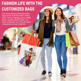 MAFYE 40 Pack Sublimation Blanks Canvas Tote bag, Reusable Large Grocery Bags DIY Heat Transfer Cosmetic Makeup Bags Shopping Bags with Matched Color for DIY, Advertising, Christmas Craft Present MAFYE