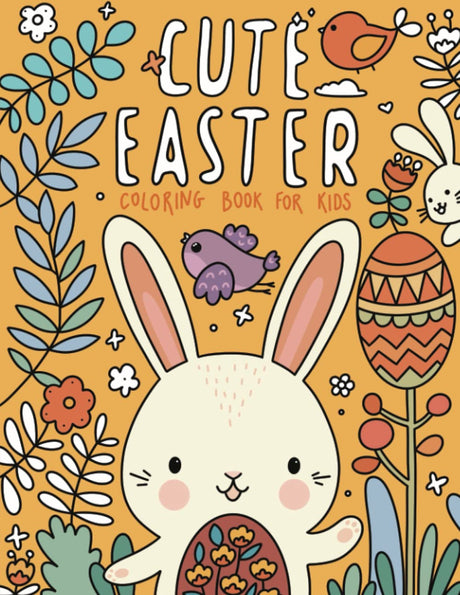 Cute Easter Coloring Book for Kids: Fun Kids Easter Basket Stuffer and Gift for Toddler Boys and Girls WoodArtSupply