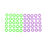 Clover Soft Stitch Ring Markers, Multicoloured, 5" Height, 2.6" Length, 0.2" Width Clover