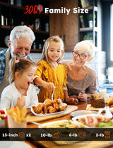 Nuwave Bravo XL Pro Air Fryer Toaster Oven with Grill Combo, 2025 New Ultra-Fast Convection System, 35% Crispier, 2X More Even, 142 Presets, 50-500F, Smarter Probe, PFAS Free, 30QT, Stainless Steel Nuwave