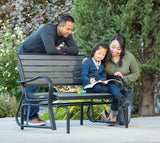 Lifetime 60276 Glider Bench, Harbor Gray Lifetime