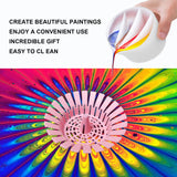 Paint Cup With Handle, Silicone Split Cup, Acrylic Pouring Strainers, Scrapers Kit for DIY Paint, Resin Molds, Epoxy Resin Art and Creating Unique Patterns Art Supplies FASALX