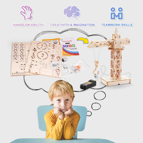 STEM Kits for Kids Ages 8-10 10-12, Wood Building Crafts Kit for Boys 8-12, Model Car Kit, 3D Wooden Puzzles Woodworking Science Projects, Construction Engineering STEM Toys for 8 10 13 12 14 Year Old Yutin