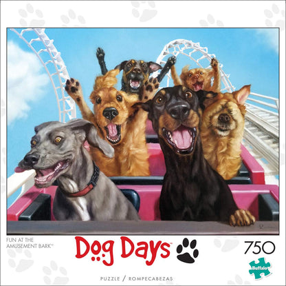 Buffalo Games - Lucia Heffernan - Fun at the Amusement Bark - 750 Piece Jigsaw Puzzle For Adults -Challenging Puzzle Perfect for Game Nights - Finished Size is 24.00 x 18.00