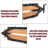 Peachtree Woodworking Supply 2 Pack of 4 Way Pressure Clamps For Clamping Panels - Using Pressure From All Four Directions. Ideal For Woodworkers and Cabinet and Furniture Makers Peachtree Woodworking Supply