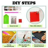 Hummingbird Diamond Painting Kits for Adults-Bird Diamond Art Kits for Adults,5D Diamond Painting,DIY Gem Art Bird Home Wall Decor Perfect for Relaxation 12x16inch Ausanrl