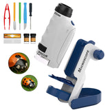 Microscope for Kids, 60x-120x, Science Kits for Kids Age 5-7, Stem Toys for 5 Year Old, Detachable Miniscope, Portable Mini Scope, Handheld, Explorer Set, Microscope for Adults, Science Toys, Gift CANOSLY