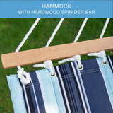 Lazy Daze Hammocks 12FT Quilted Fabric Hammock with Pillow, Double 2 Person Hammock with Spreader Bar for Outdoor Outside Patio Garden Yard Pool Beach QFH034 Lazy Daze Hammocks