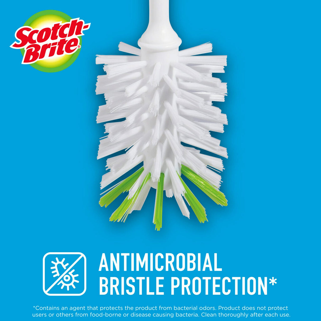 Scotch-Brite Glass and Water Bottle Brush, Long-Lasting Bristles, Safe On Multiple Types Of Water Bottles, Baby Bottles, Vases, And More Scotch-Brite