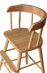 WDB WEBDIRECTBRANDS, INC. Sargent's Sons Amish Style Wooden Youth Chair, Desk, Youth Dinning Chair with Step & Arms | (Clear Coat Finish) WDB WEBDIRECTBRANDS, INC.