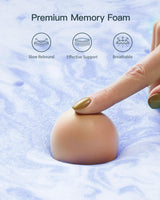 PERLECARE 3 Inch Memory Foam Mattress Topper Full, Cooling Gel Infused Mattress Pad, Ventilated Bed Topper for Pressure Relief Back Pain, CertiPUR-US Certified PERLECARE